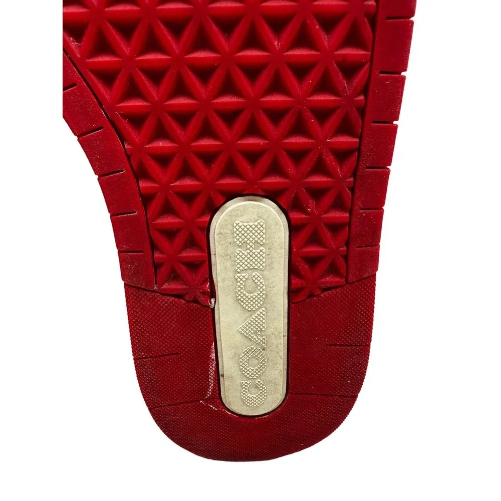 Coach Women's High Top Sport Red /Chalk‎ Sneakers / Size 7B / CG624 / Pre-owned